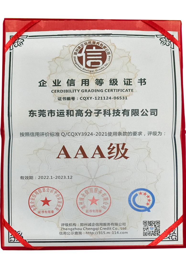 企业信用等级证书